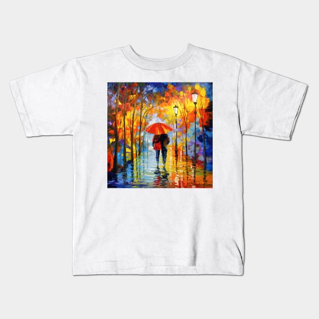 Walk together Kids T-Shirt by OLHADARCHUKART